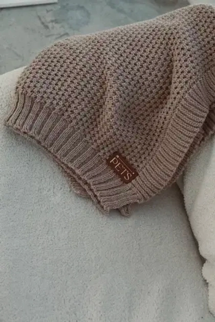 Вязаный плед