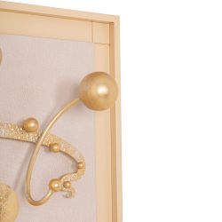 Вешалка настенная Heri 1 Айвори Мраморное золото