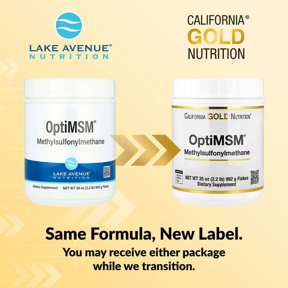 California Gold Nutrition, OptiMSM® в хлопьях, 992 г (35 унций)
