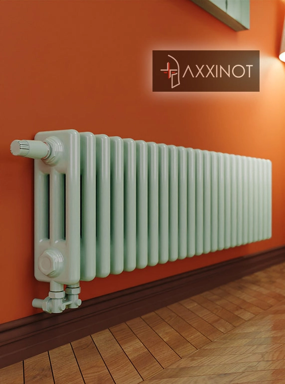 Axxinot Sentir 3020 - трехтрубный трубчатый радиатор высотой 200 мм, нижнее подключение с термовентилем