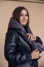 Куртка женская зимняя 22600 (синий/лиловый)