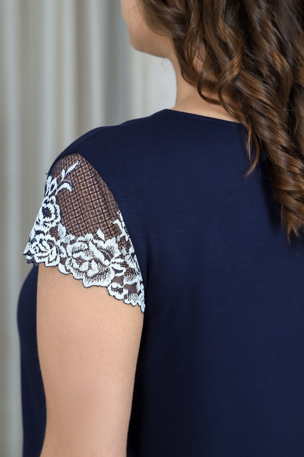 Ночная сорочка Мелинда-1 Виотекс ТЁМНО-СИНИЙ