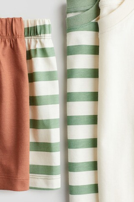 H&M Пижамный комплект из трикотажа с принтом ( 2 шт.), полоски