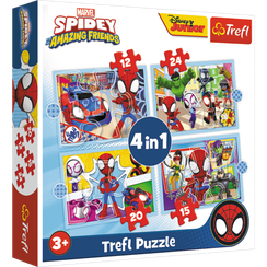 Puzzle "4in1 (12, 15, 20, 24)" - Spiday's team