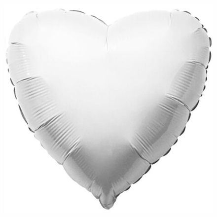 Шар Flexmetal Сердце 32" белый #206500B