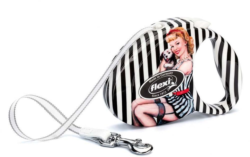 FLEXI рулетка Fashion Ladies pin-up girl M (до 25 кг) ремень 5 м FLEXI рулетка Fashion Ladies pin-up girl M (до 25 кг) ремень 5 м