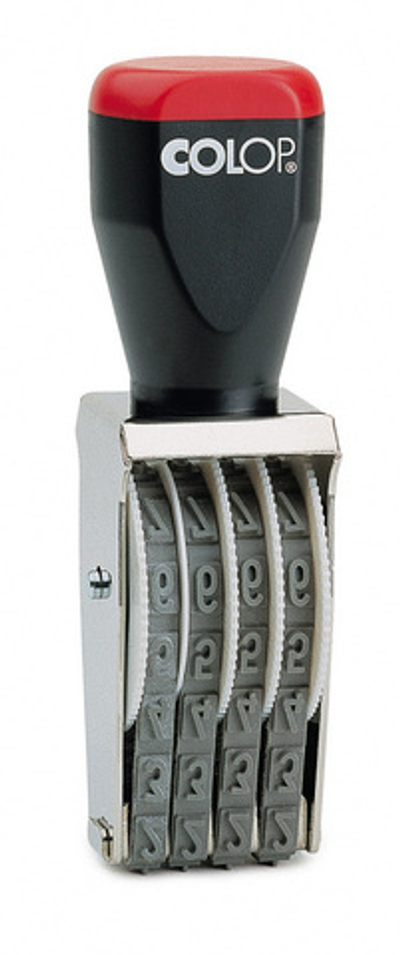 Ленточный нумератор Colop 09004, высота 9 мм, 4 разряда