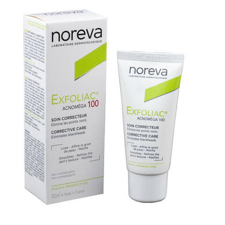 Норева Эксфолиак Акномега 100 Корректирующий крем для лица Noreva Exfoliac Acnomega 100 matifying care 30  мл