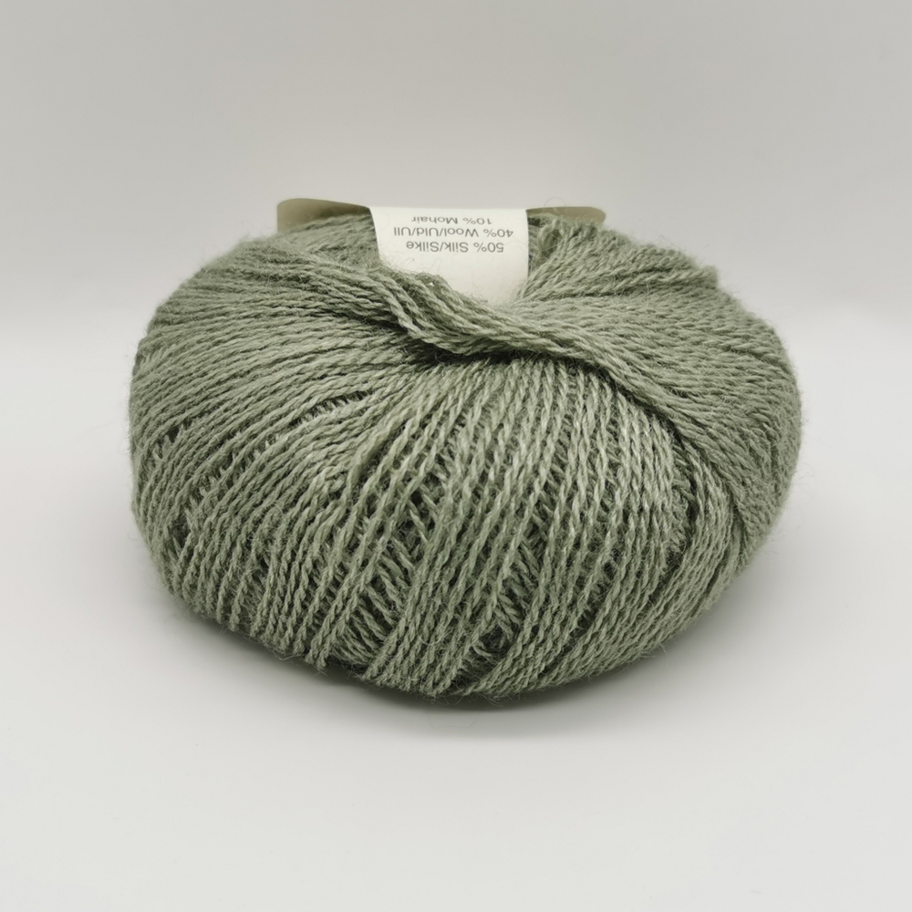 Пряжа для вязания Leonora 880403, 50% шелк, 40% шерсть, 10% мохер (25г 180м Дания)