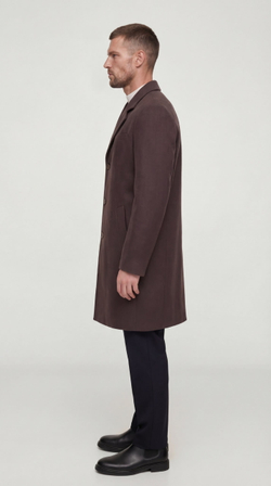 Мужское пальто (коричневое) С26