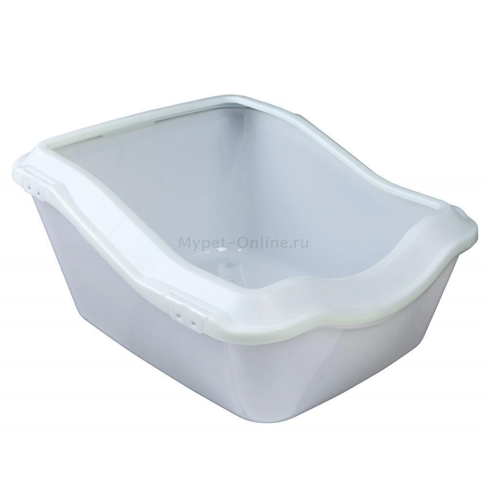 Туалет для кошек Trixie Cleany Cat Litter Tray, размер 45×29×54см., белый