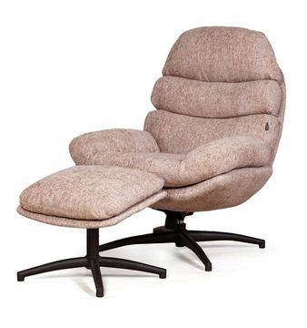 Кресло качалка с оттоманкой Sven, бежевый
