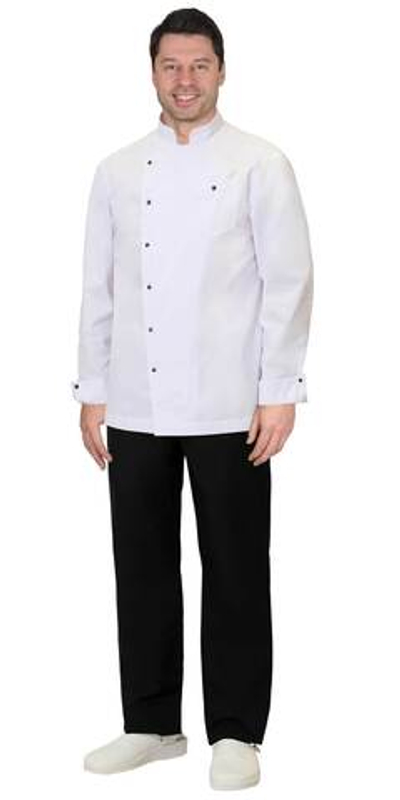 Куртка повара мужская белая