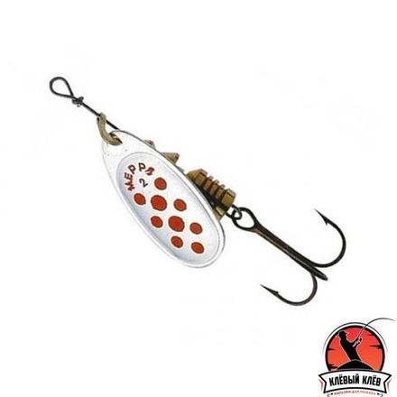Блесна вращ. Mepps AGLIA PTS, 2, SILVER/Red dots