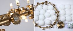 Люстра Milk Bubble Round Chandelier By Imperiumloft