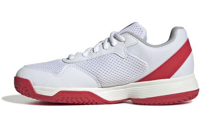 Детские теннисные кроссовки Adidas Courtflash K - White