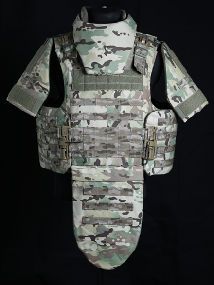 Жилет МСЗ2 + напашник, плечи + защитные вставки СВМПЭ Бр1, С2