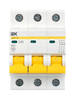 KARAT Автоматический выключатель ВА47-29 3P C 40А 4,5кА IEK