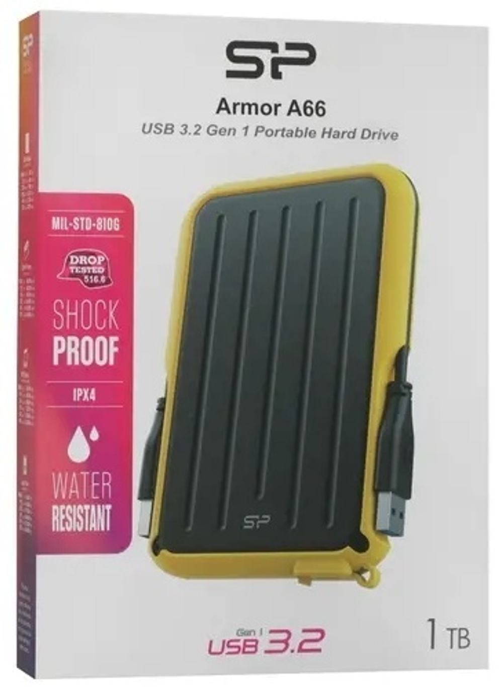 Внешний накопитель Silicon Power Armor A66 SP010TBPHD66SS3Y 1000 ГБ