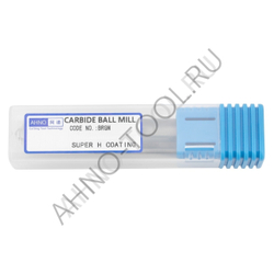 Фреза твердосплавная сферическая  6мм (L=50, l=12, хв=6) Z4 35° по стали, нерж., чугуну BRGM-4B-R3.0