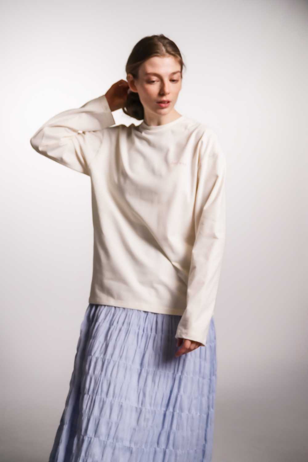 Лонгслив Zoe, молочный