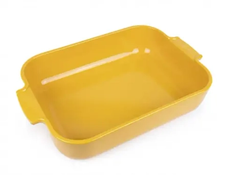 Peugeot Керамическое блюдо Appolia 36x22см, жёлтое.