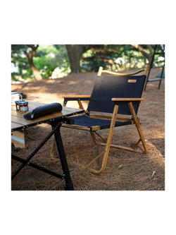 Кресло туристическое Naturehike Nightfall L02, складное, черное, до 120 кг