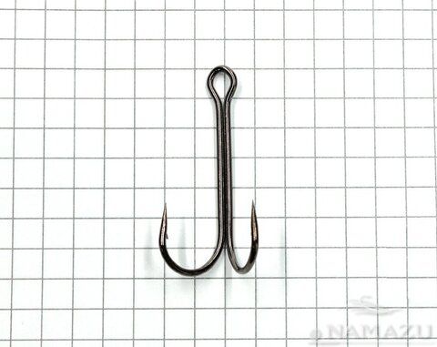 Рыболовный крючок двойник Namazu Double Hook Long № 1, BN (40 шт.) N-HDL1BN