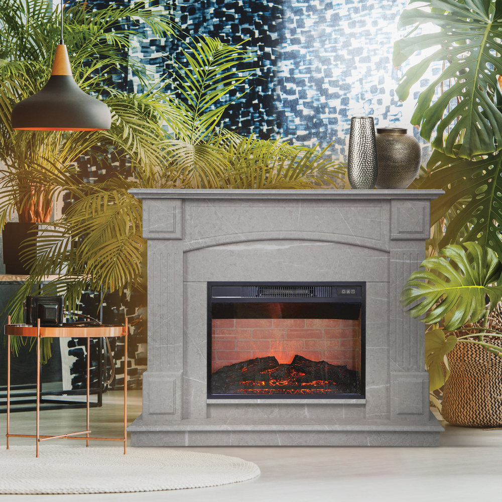 Каминокомплект Real Flame Carolina 24/25,5 WT-F714 с очагом Irvine 24