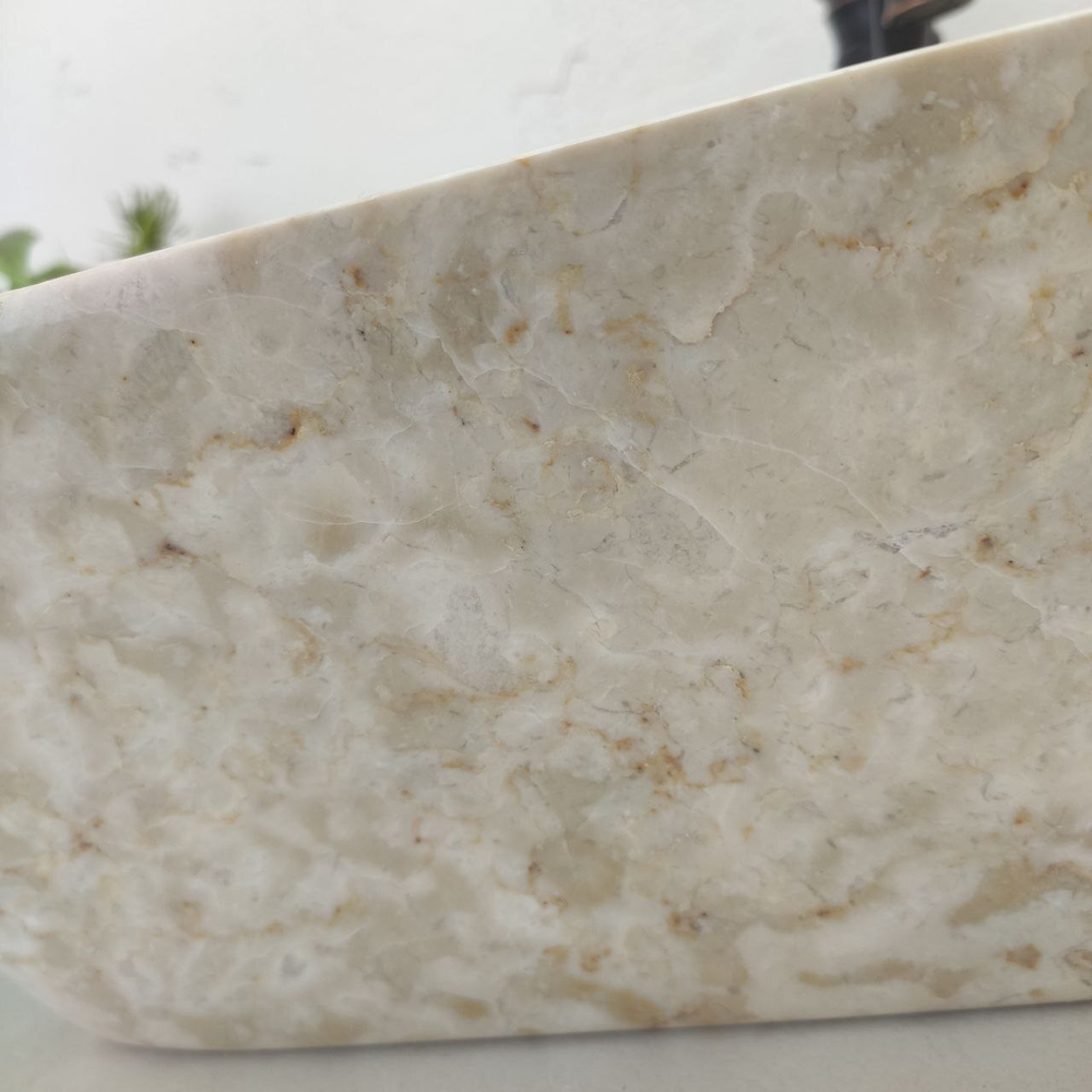 Раковина из мрамора Rectangle Big Cream SM-61588 60*40*13