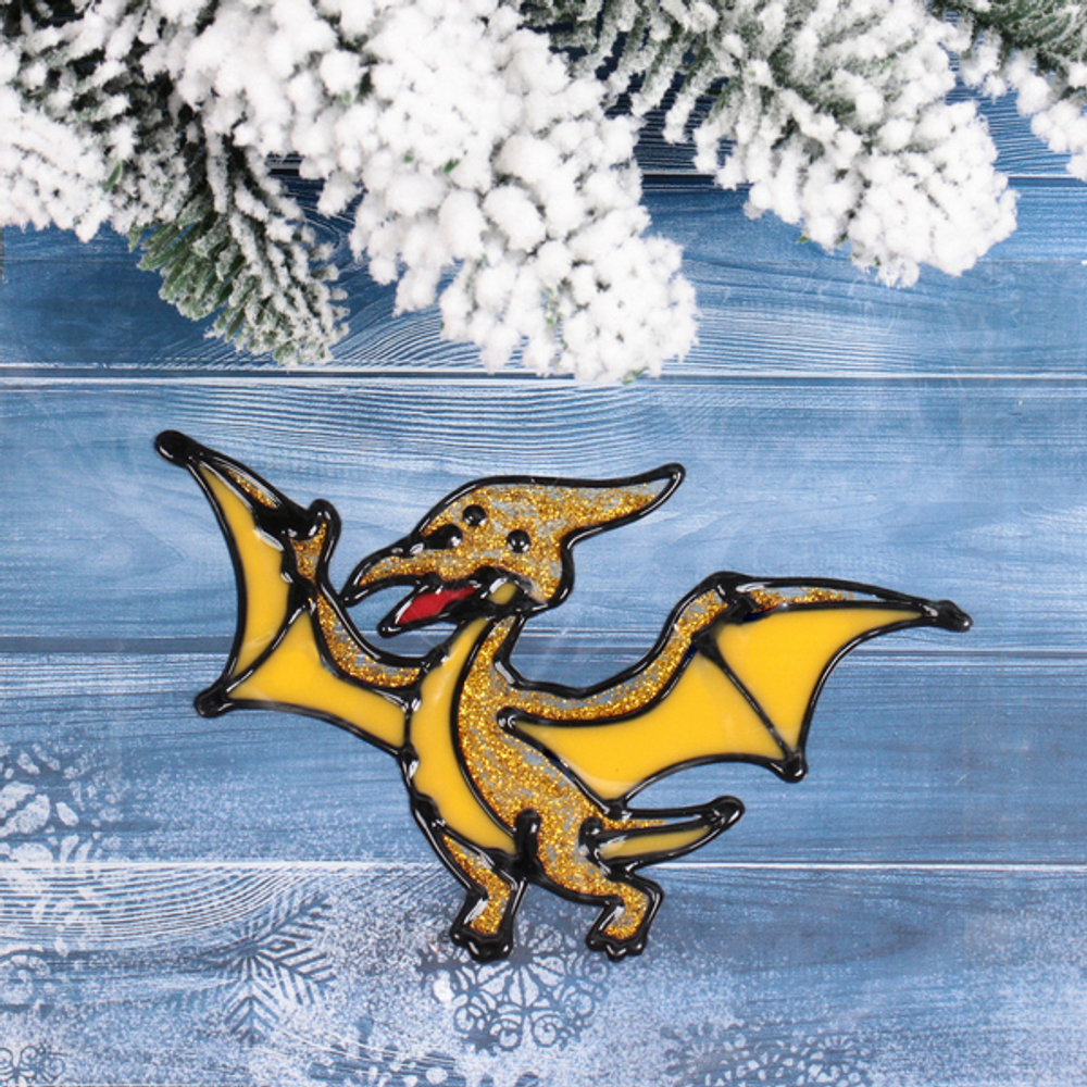 Наклейка на стекло «Дракоша» 15*20 см