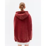 Худи БИЧ вареный Zip Борщ ретро-красный