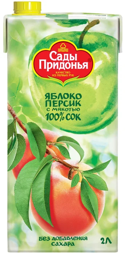 Сады придонья Яблоко-персик 2л