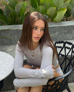 grey long sleeve