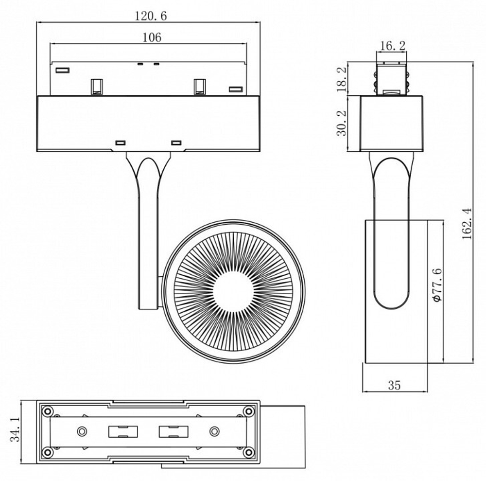 Трековый светильник Maytoni Technical TR024-2-10B3K