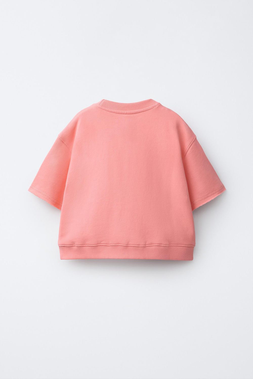 ZARA ФУТБОЛКА ИЗ ФУТЕРА, ОРАНЖЕВЫЙ
