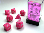 Chessex 7-dice set Pink/White