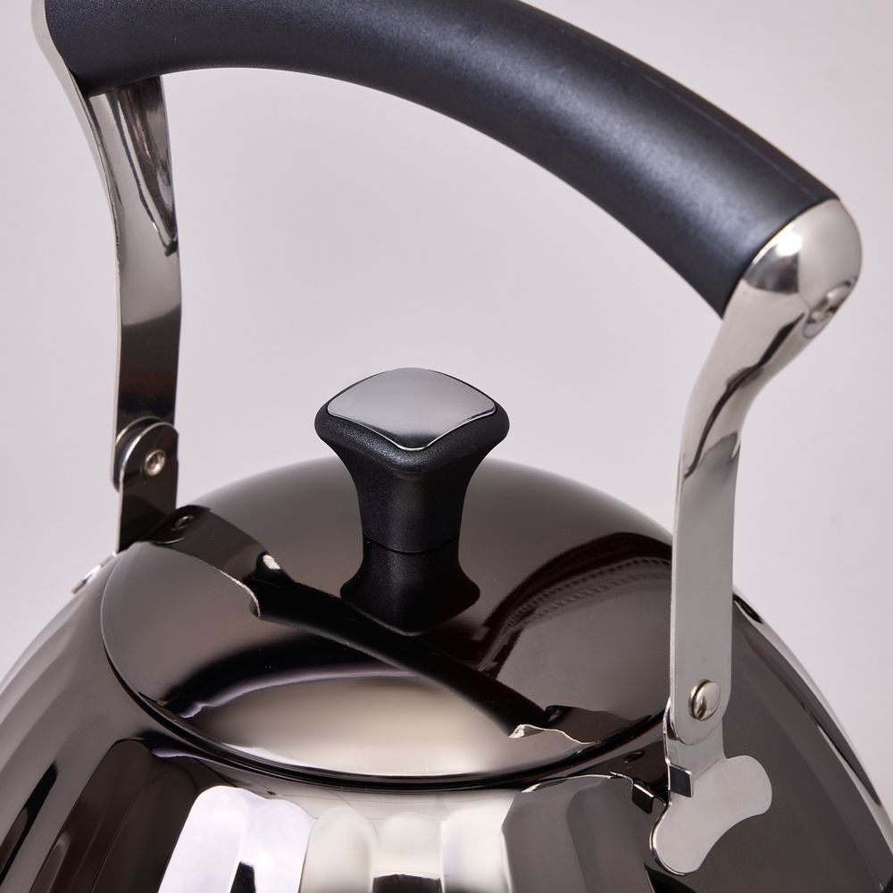 ЧАЙНИК AGNESS 3,0 Л СО СКЛАДЫВАЮЩЕЙСЯ РУЧКОЙ, СТАЛЬ 18/10, ИНДУКЦИОННОЕ КАПСУЛЬНОЕ ДНО