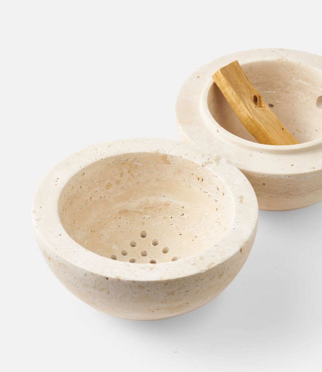 Addition Studio Sphere Incense Burner Travertine — держатель благовоний