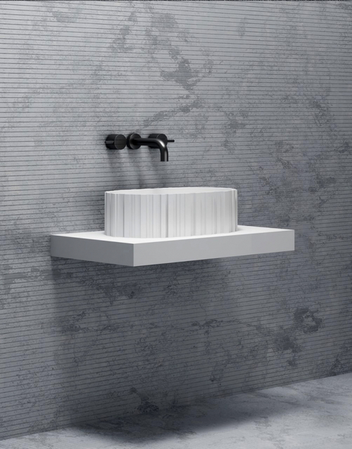 Раковина накладная ABBER Stein AS2655 белая матовая