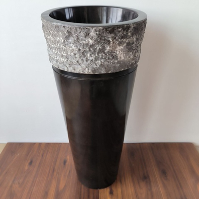 Раковина напольная из мрамора Erozy Top Black MN-01705 (40*40*90)