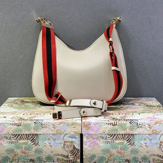 Большая сумка через плечо Gucci Attache белый