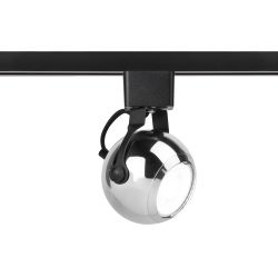 Трековый светильник однофазный ЭРА Round TR35-GU10 CH под лампу GU10 хром | Однофазные светильники под лампу