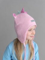 Шапка весенняя/осенняя вязаная (Розовый) UNIC