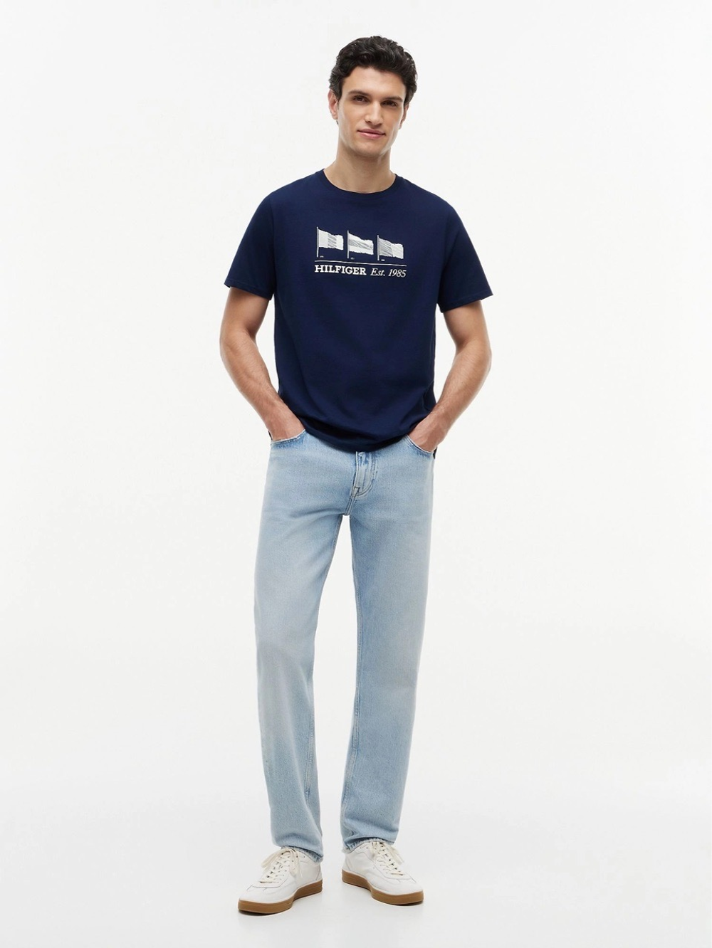 Футболка Tommy Hilfiger Multi-Flag Logo Light Navy