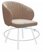 Стул DikLine 258 поворотный опоры белые