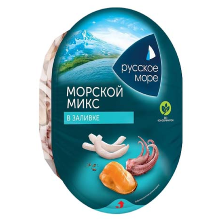 Морской коктейль Морской микс в заливке Русское море 180 гр