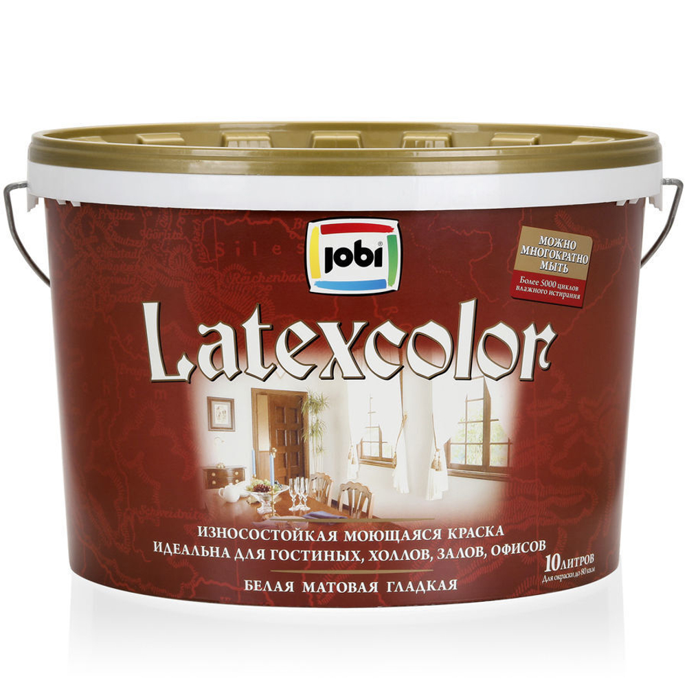 JOBI Latexcolor Износостойкая моющаяся интерьерная краска