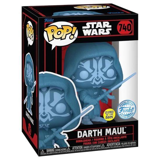 Фигурка Funko POP! Bobble Star Wars Darkside Darth Maul (Hologram) (GW) (Exc) (740) 82771 / Фигурка Фанко ПОП! по мотивам вселенной "Звёздные войны", Дарт Мол