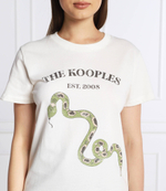 футболка The Kooples - кремовый(FTSC25004K)
